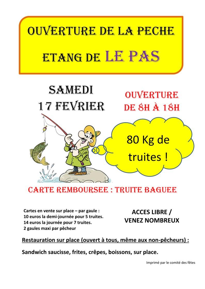 Affiche ouverture de la pêche